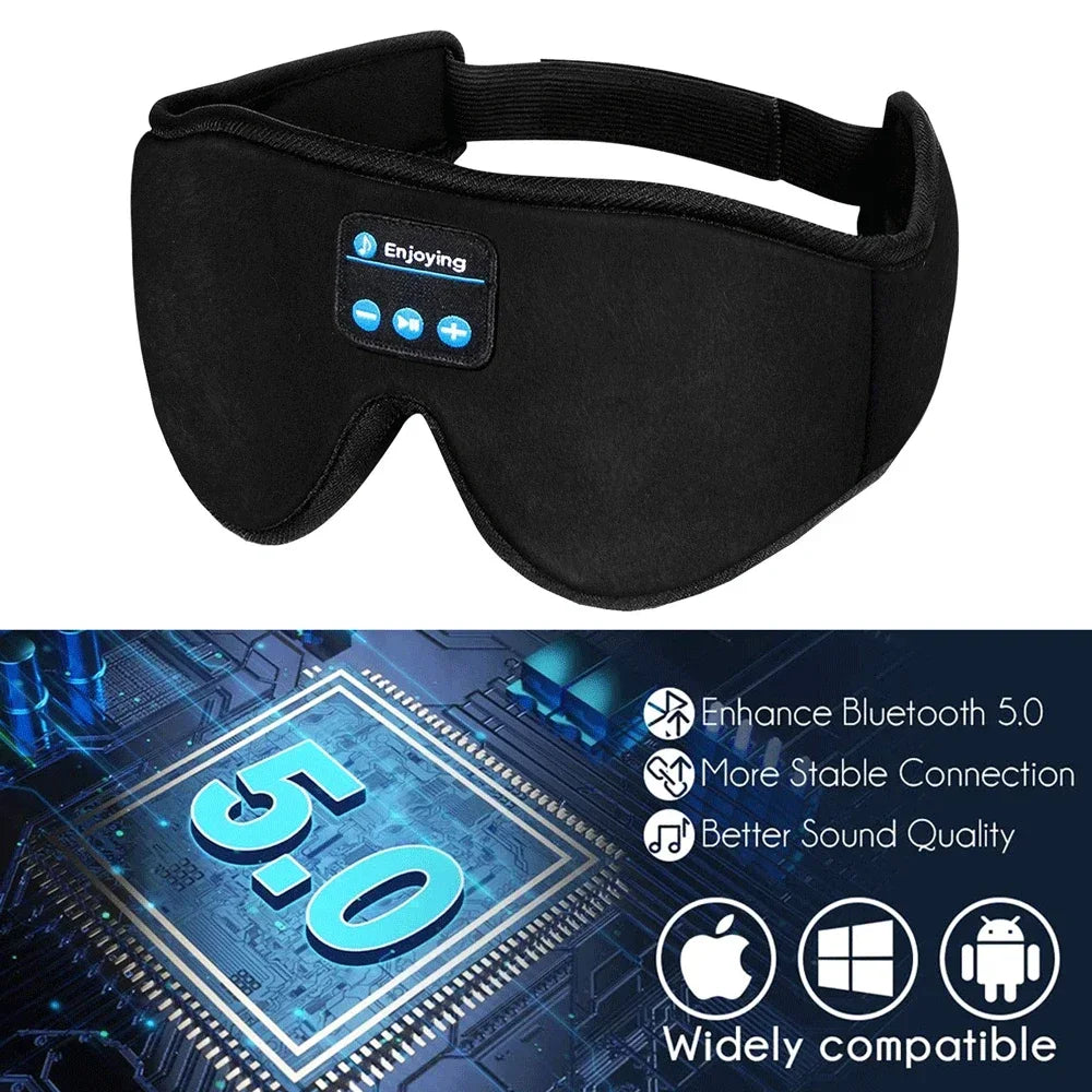 Auriculares inalámbricos 3D para música-antifaz para ojos inteligente
