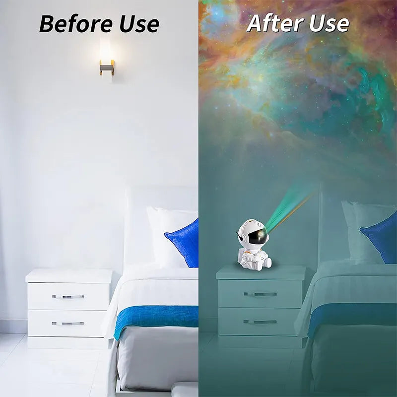 Lámpara proyector decorativa de Galaxia-Astronauta